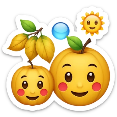 Generate below emojis separately: sticker