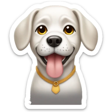 dog with a little costume sticker