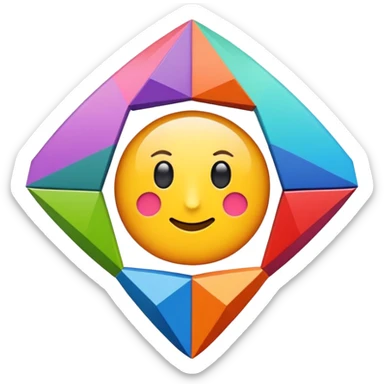 Ein buntes & zeichen sticker