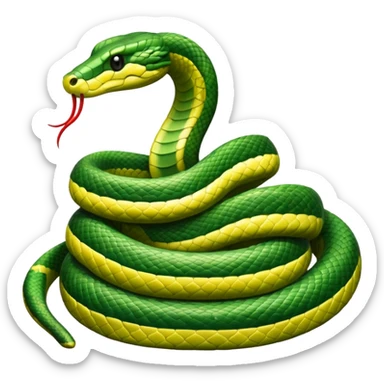 jungle wild snake sticker