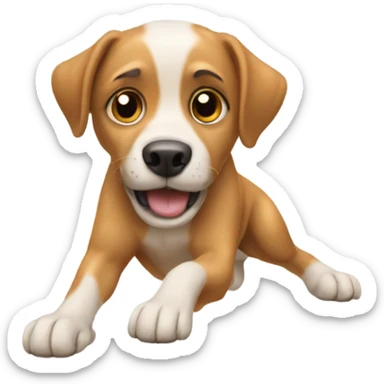 the dog did the splits sticker