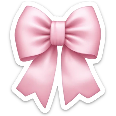 Baby pink bow  sticker