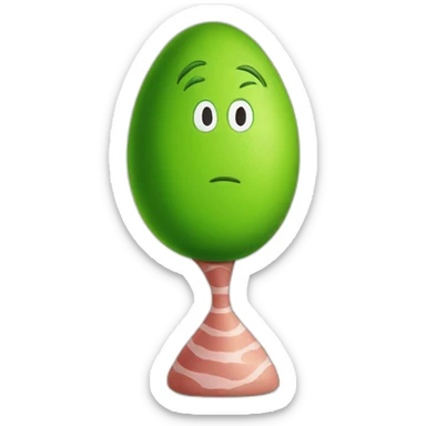 green eggs and ham dr Seuss sticker