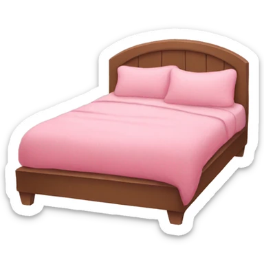 Pink cozy bed sticker