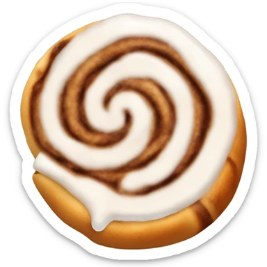 christmas cinnamon roll sticker