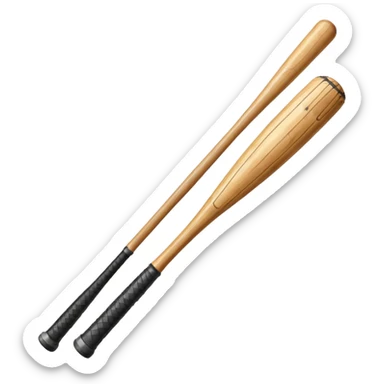 a baseball bat with nails sticker