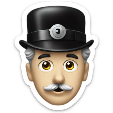 Charlie Chaplin the great dictator face sticker
