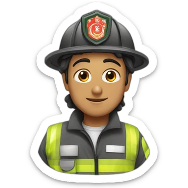 Saudi firefighters sticker