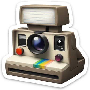 A Polaroid  sticker
