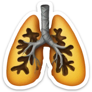 damaged lungs sticker