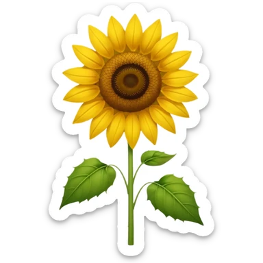 A sunflower sticker