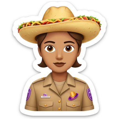 Taco Bell worker sticker