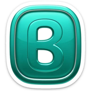 Create a custom emoji badge featuring a stylized, glossy letter “S”. Use the Platinum rank style from League of Legends: teal-green metallics, reflective surfaces, and a futuristic elegant frame. Vibrant and high readability.
 sticker