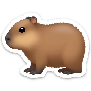 Small capybara sticker