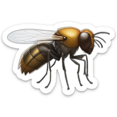 Une mouche buvant de la bière sticker