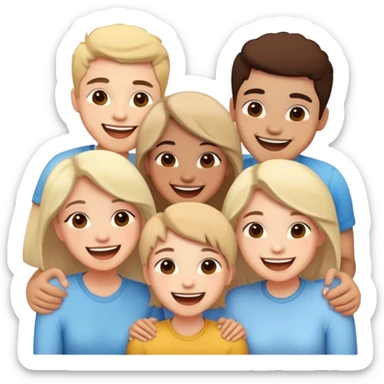 happy moments with friends sticker