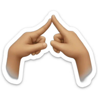 Two hands making an albanian eagle sign sticker