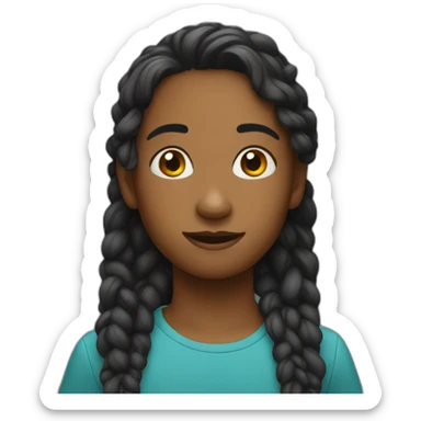 Adolescente noir sticker