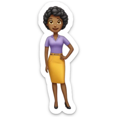 mujer-emprendedora-papeleria sticker