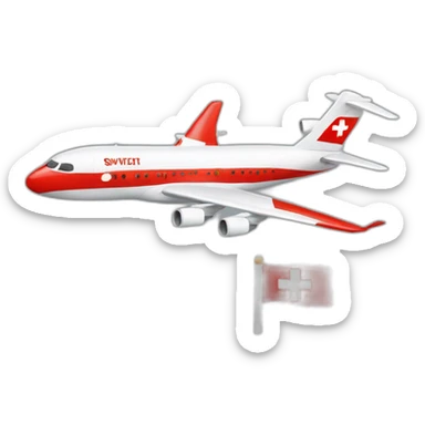  Airplane with switzerland flag sticker