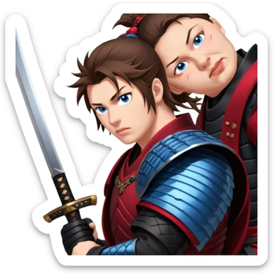 Fierce Samurai sticker