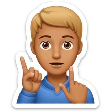 showing with your big finger on the neck  sticker