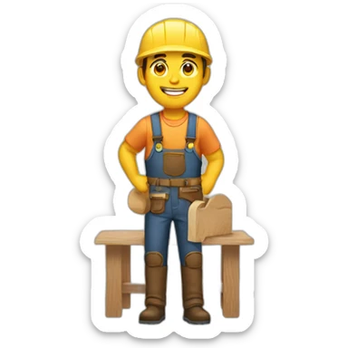 Furniture maker sticker