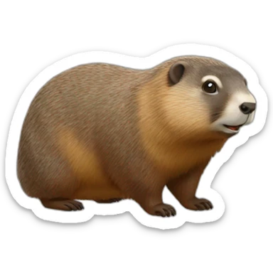 marmota embarazada sticker
