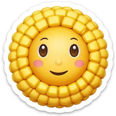 Corn ball sticker