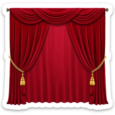 backdrop curtain sticker