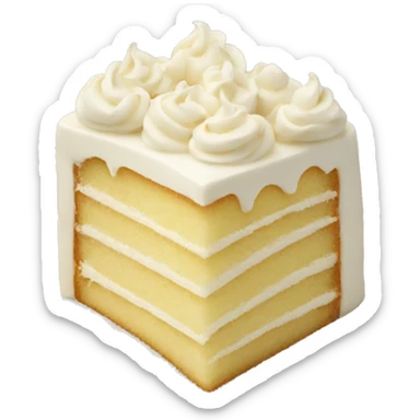 light vanilla cake sticker