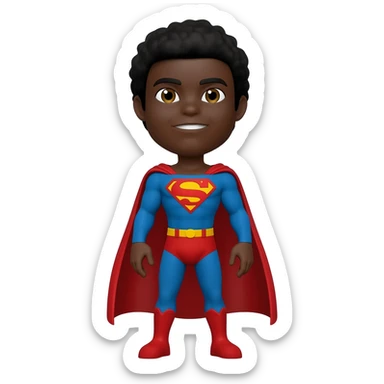 autistic black superman sticker