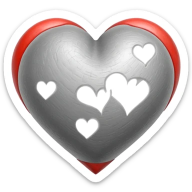 pencil style draw heart sticker