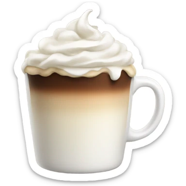 Coffee with whipped cream  sticker