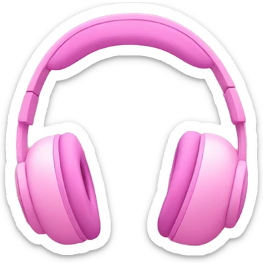Apple headphones pink sticker
