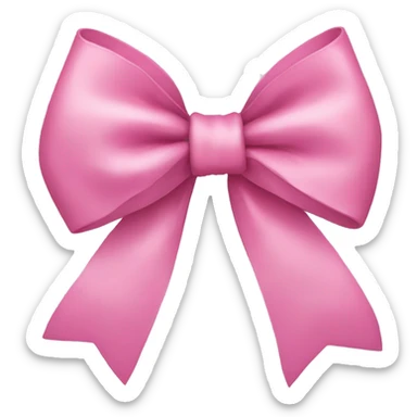 Pink bow sticker