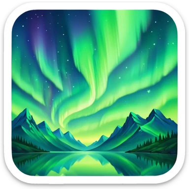 only northern light sticker