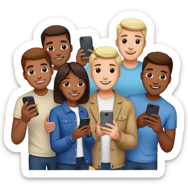 men caught caught following other girls on instagram  sticker