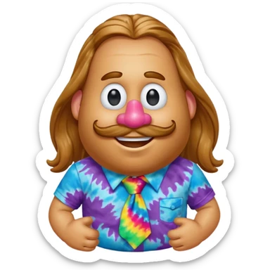 hippie potato head sticker
