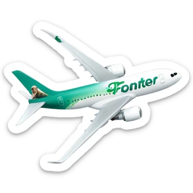 Frontier airline sticker