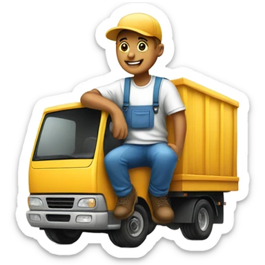 supplier sitting on a truck sticker