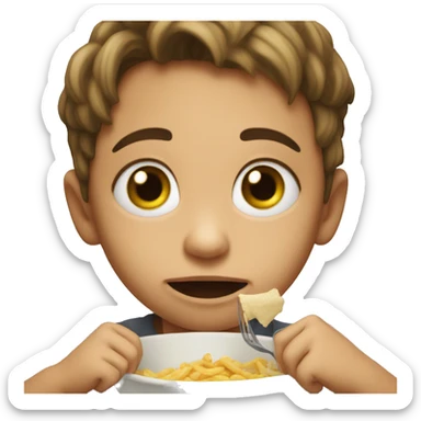 the child doesn't want to eat sticker