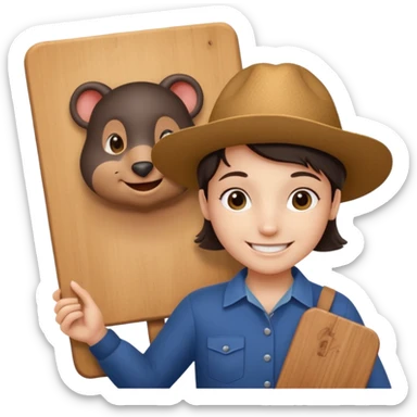 a mole for twitch chanel more realistic and she take a board escribe on GG or  sticker