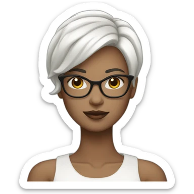 it-girl-white-short-hair-white-skin-with-macbook sticker