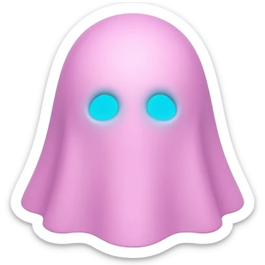 Pink ghostface sticker