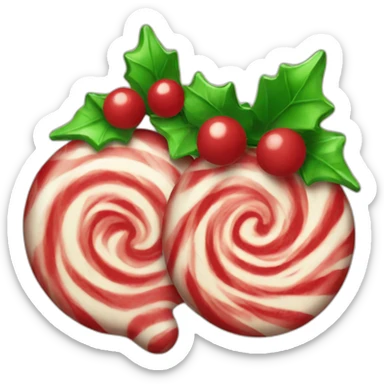 christmas candy sticker