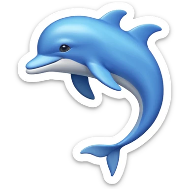 blue dolphine nothing else, very simple in air sticker