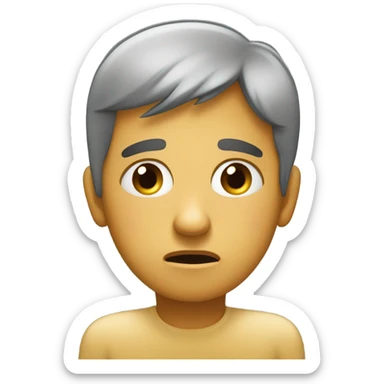 Feeling really sad about hurting someone sticker