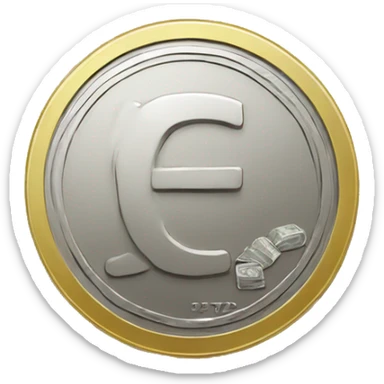 russian ruble coin sticker