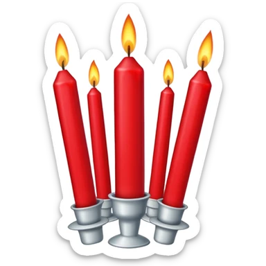 RED CANDLES sticker
